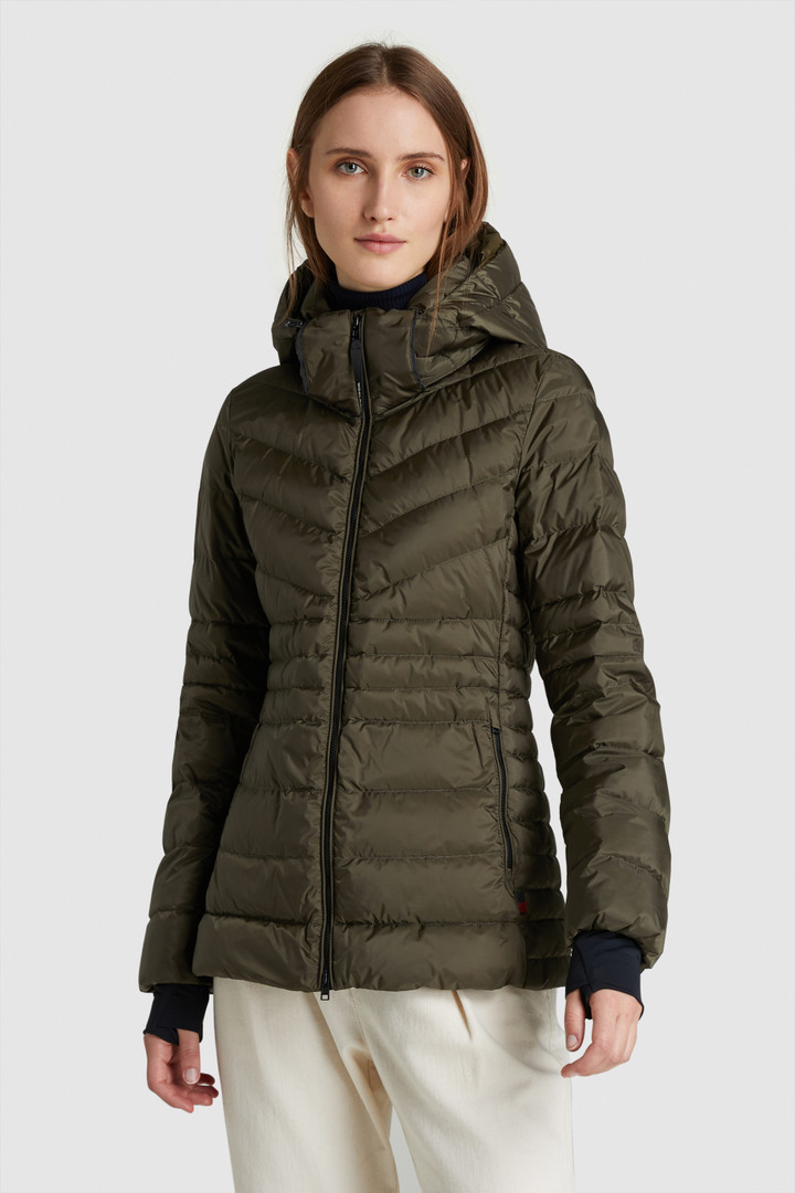 Hooded tech jacket