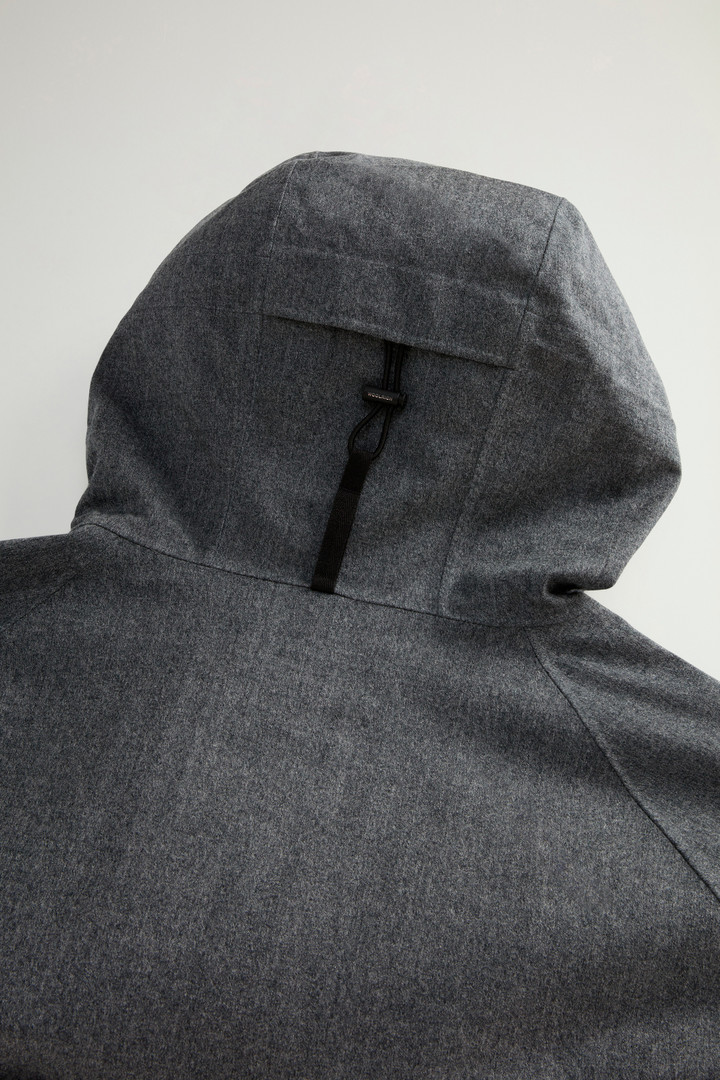 Mantel van Italiaanse scheerwol met capuchon by Todd Snyder Grijs photo 9 | Woolrich
