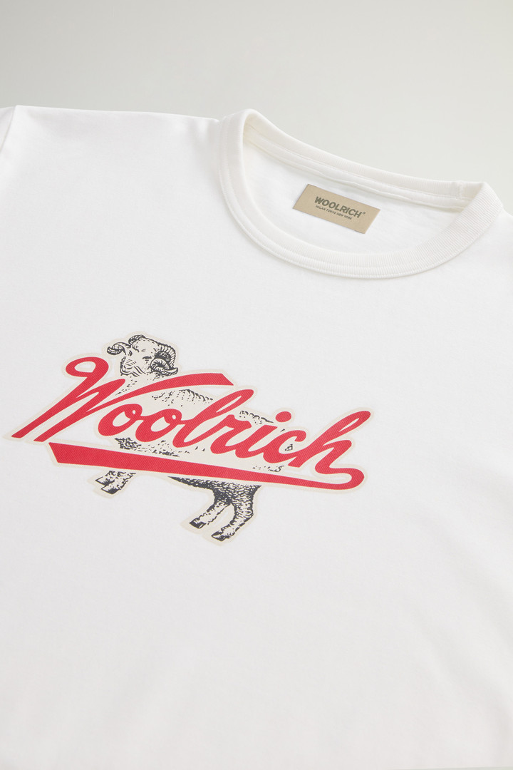 Sheep T-Shirt in Pure Cotton with Print White photo 6 | Woolrich