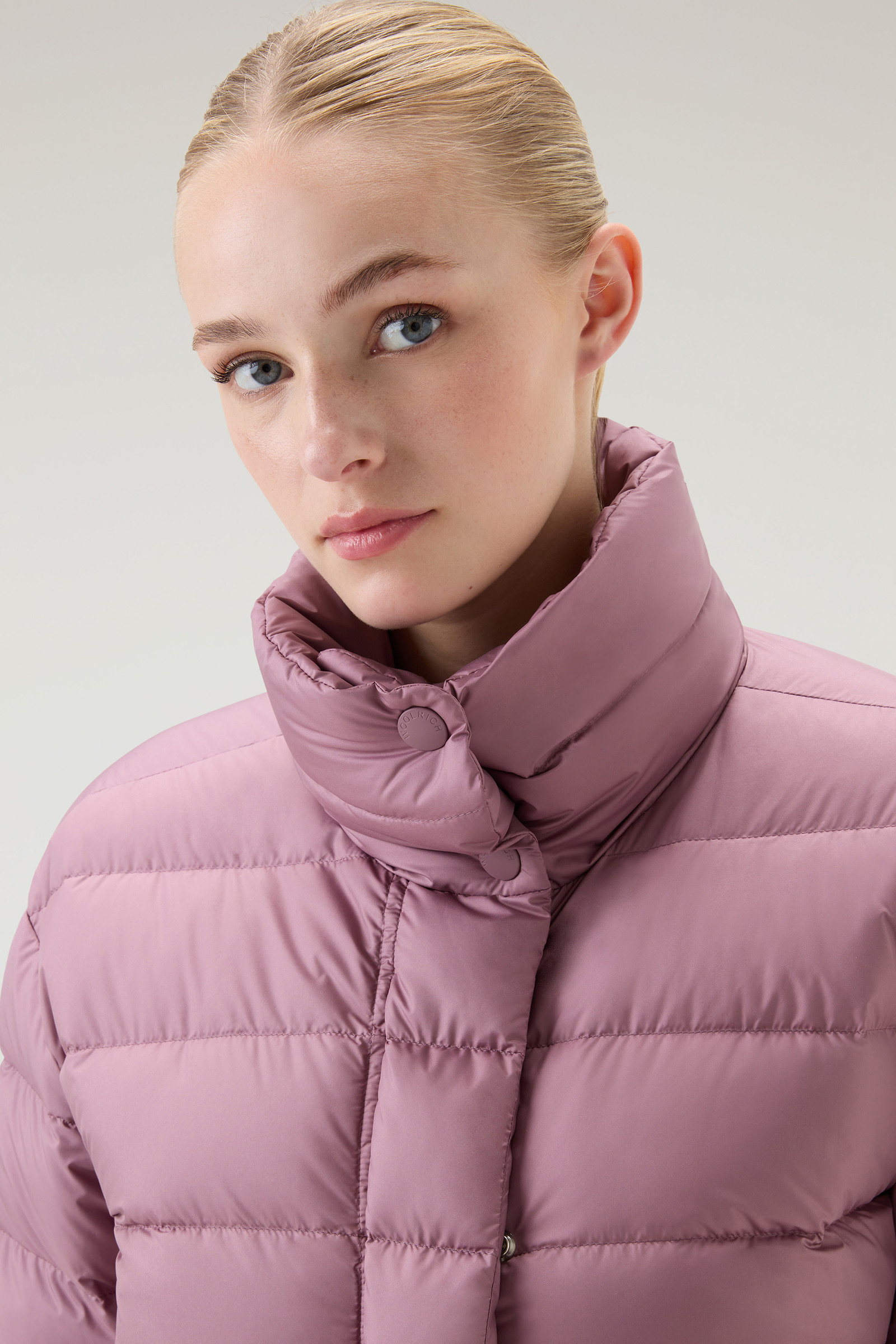 Women's Ellis Microfiber Down Jacket Pink | Woolrich USA