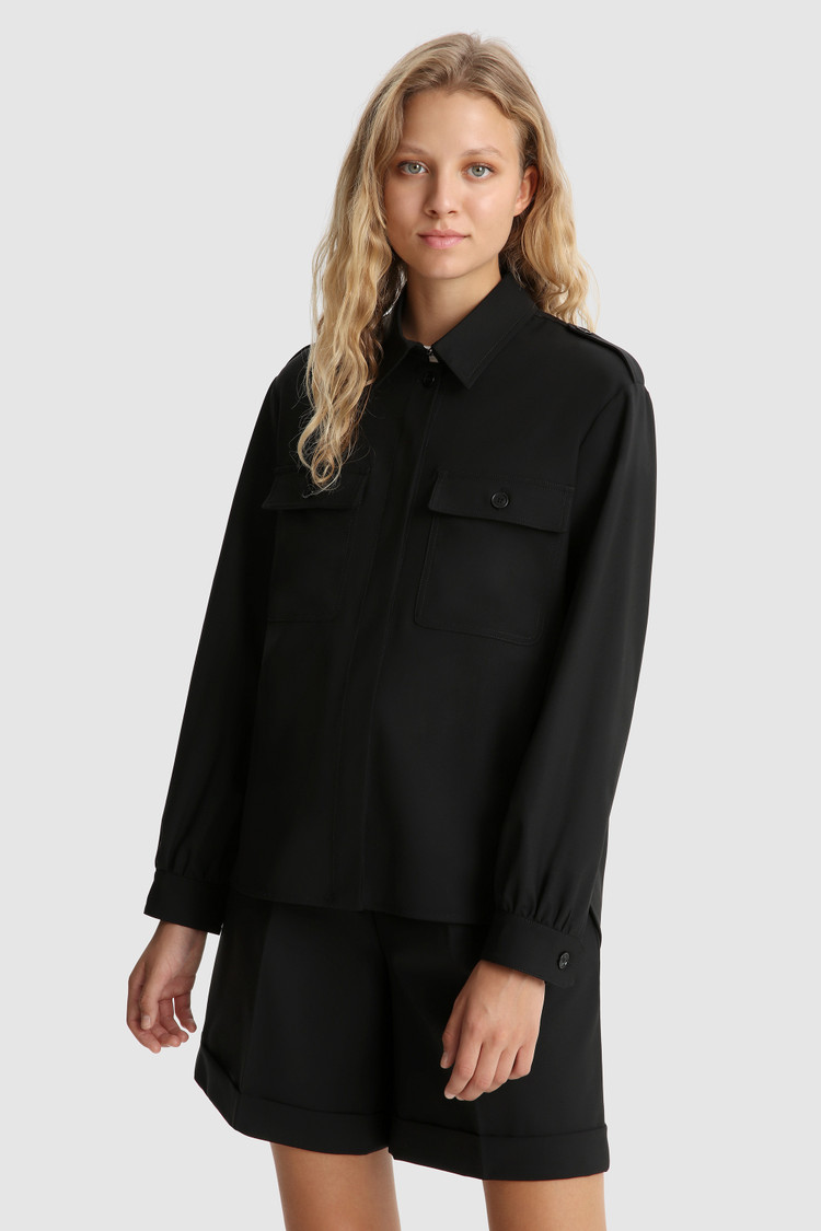 Merino koel wollen overshirt