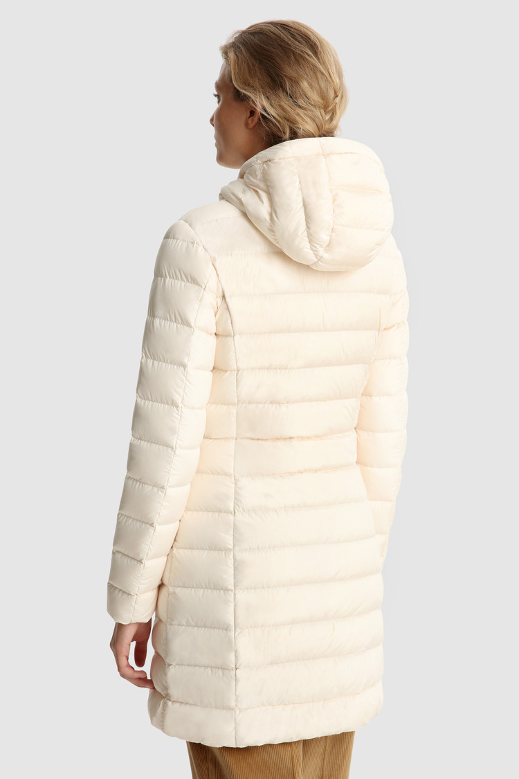 Ellis quilted long Jacket with removable fur