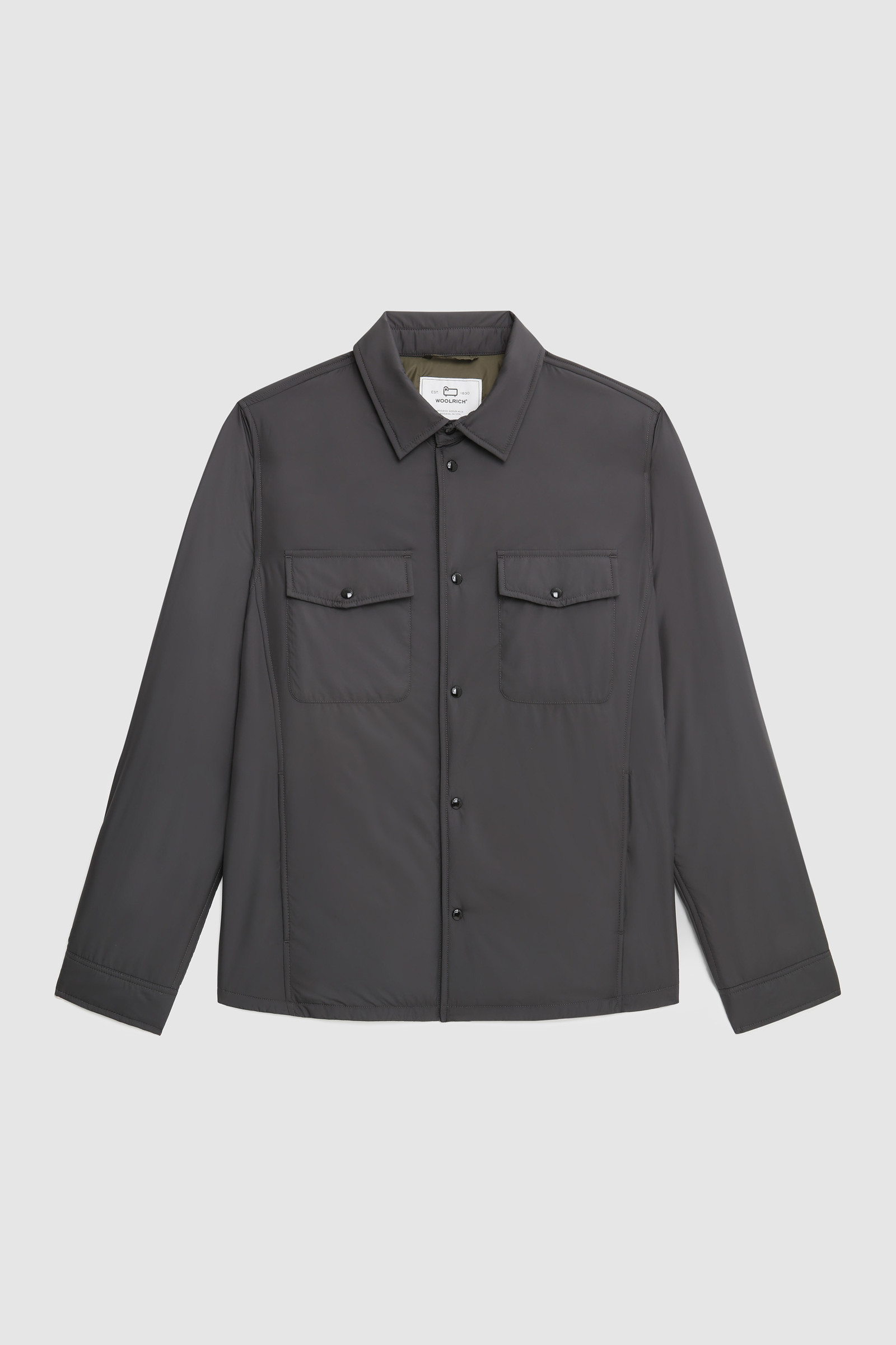 Giacca camicia Alaskan in microfibra con imbottitura PrimaLoft® nero photo 7 | Woolrich