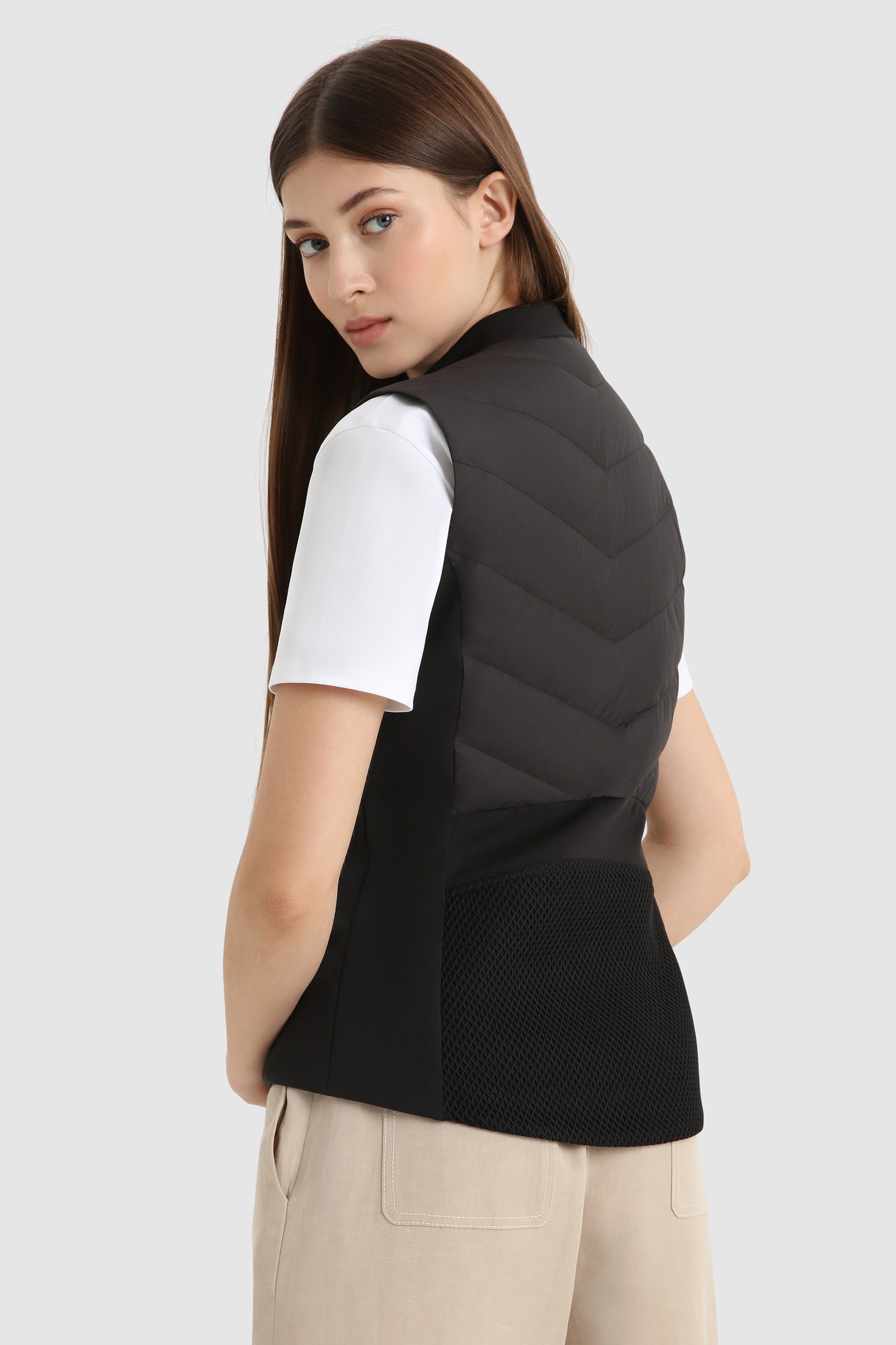 Juniata-bodywarmer met chevron-vulling Zwart photo 3 | Woolrich