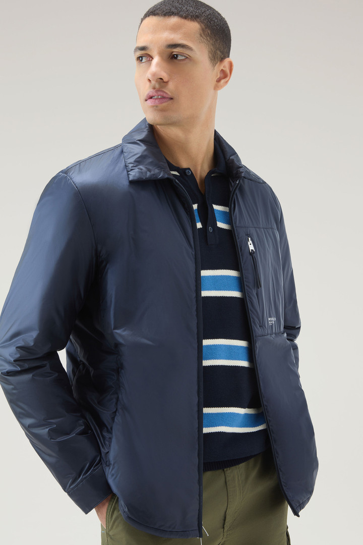Padded Overshirt in Recycled Pertex Quantum Blue photo 4 | Woolrich