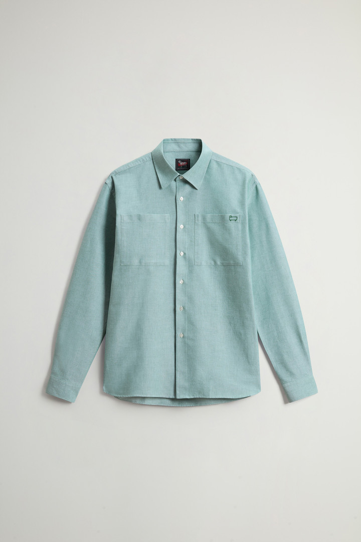 Pure Cotton Oxford Shirt by Todd Snyder Green photo 5 | Woolrich