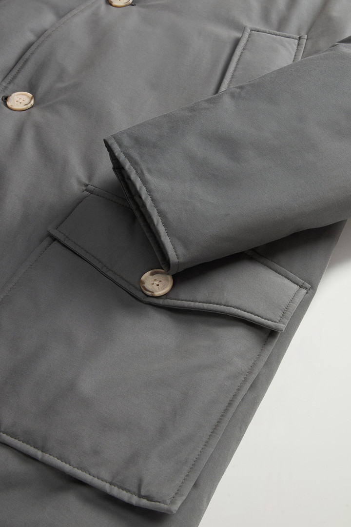 Arctic Parka in Ramar Cloth with Detachable Fur Trim Gray photo 8 | Woolrich