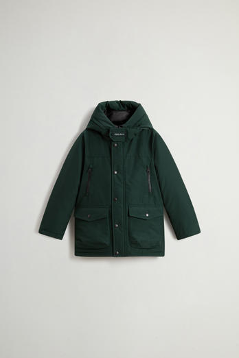 Boys’ Arctic Parka in Ramar Cloth Green | Woolrich
