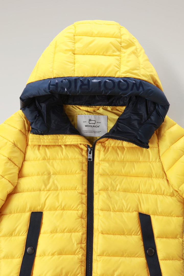 Boys' Sundance Hooded Down Jacket in Recycled Ripstop Yellow photo 3 | Woolrich