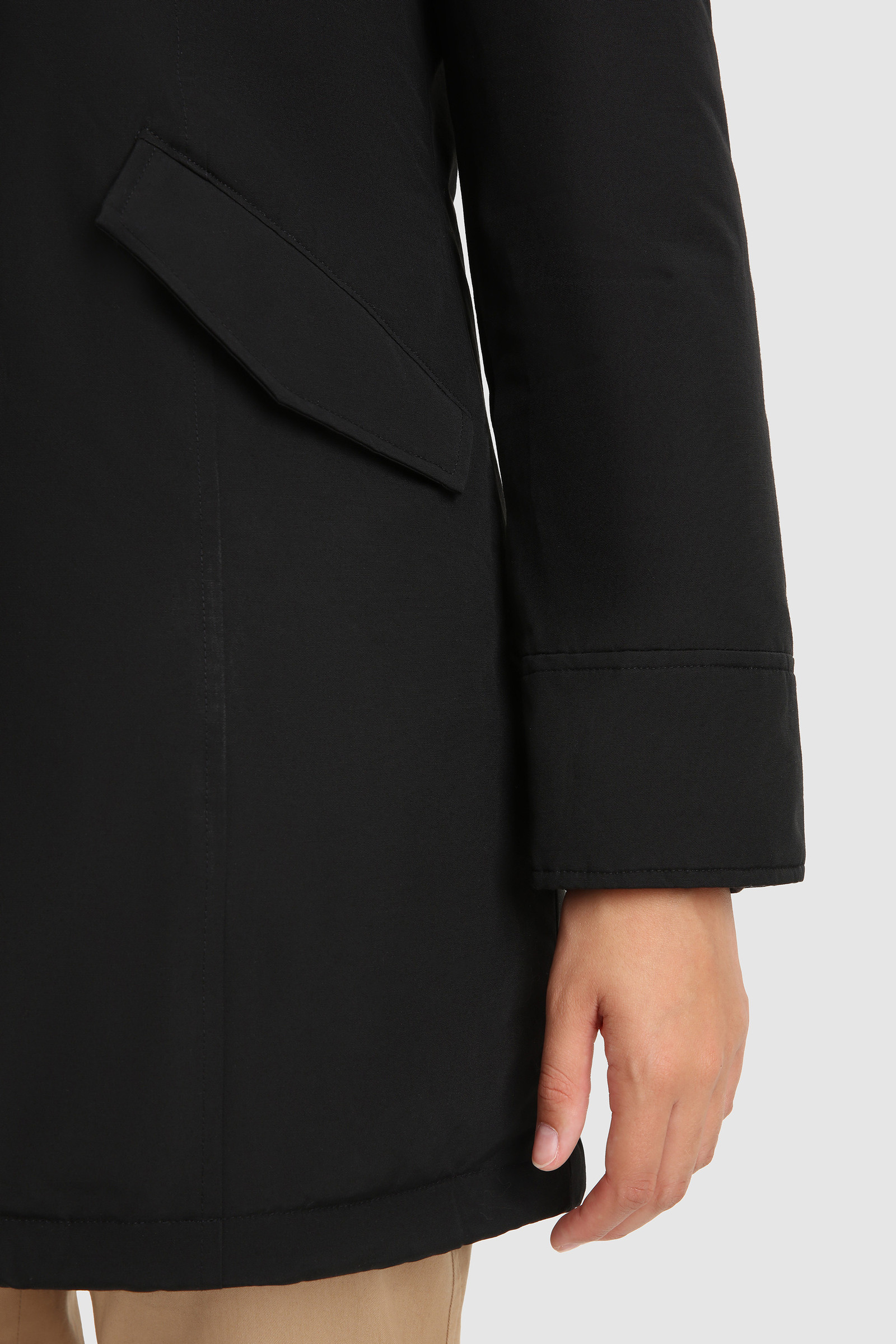 Beaker Parka met imitatiebont Zwart photo 6 | Woolrich