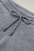 Pantaloni sportivi in morbido tweed di lana vergine