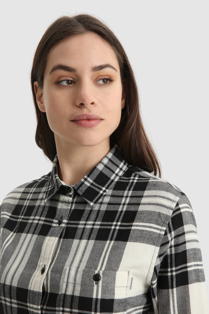 Camicia in flanella di cotone con motivo Check