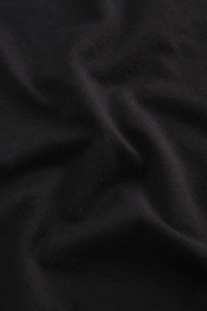 Macro Logo T-Shirt Black photo 7 | Woolrich