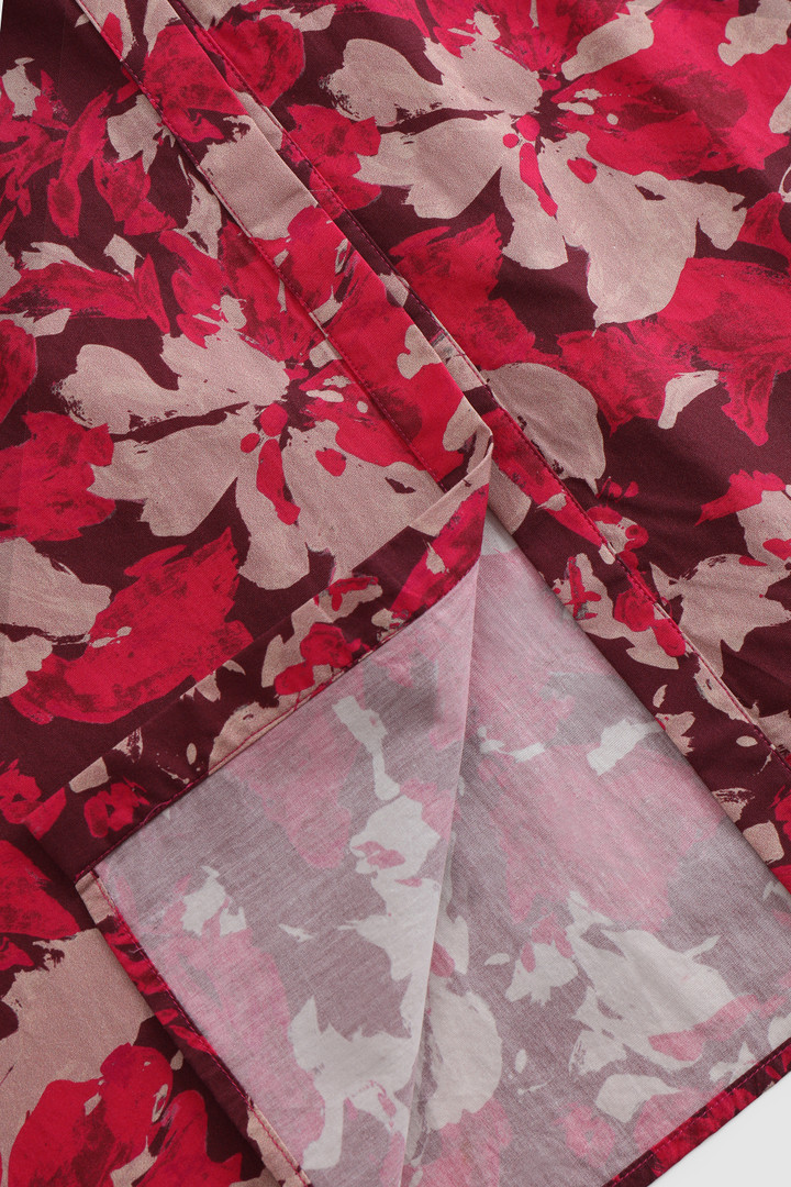Long Wilderness Dress in Cotton Poplin Red photo 8 | Woolrich