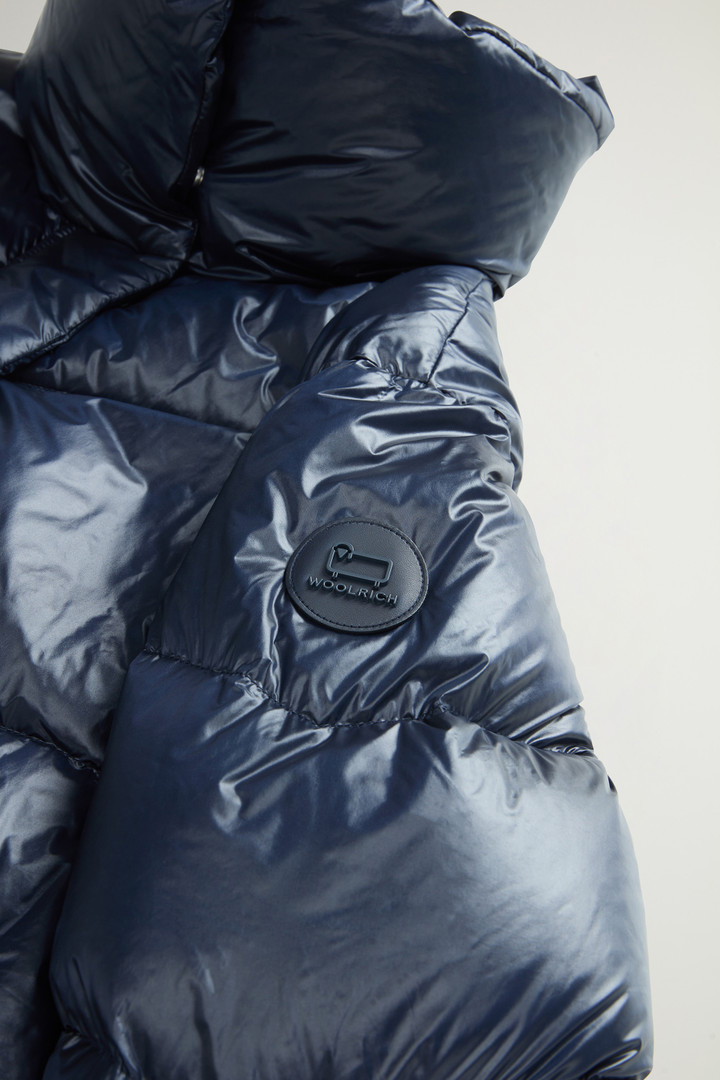 Aliquippa Down Jacket in Glossy Nylon Blue photo 7 | Woolrich