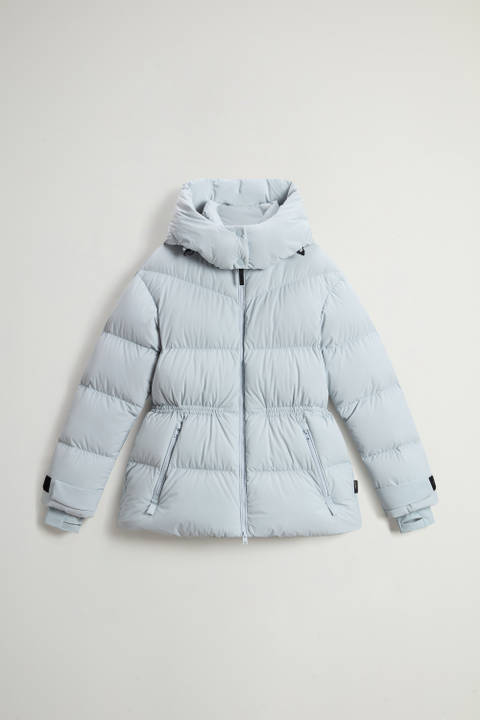 Stretch Nylon Down Jacket with Matte Finish Blue photo 2 | Woolrich