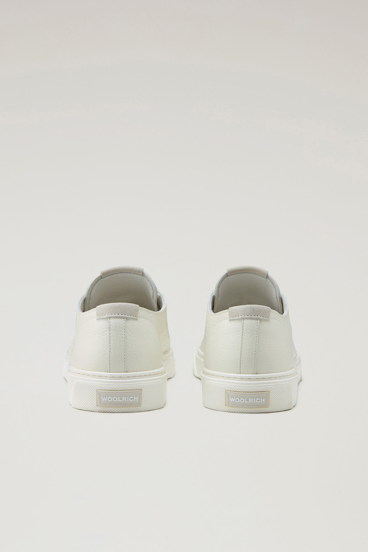 Cloud Court Sneakers in Tumbled Leather White photo 3 | Woolrich