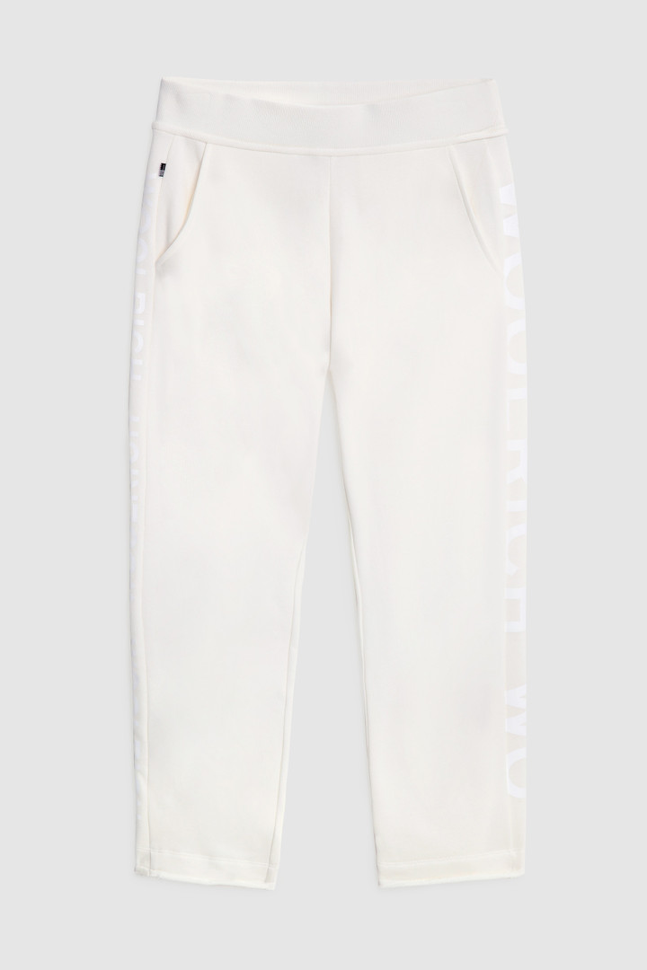 Printed logo fleece pant