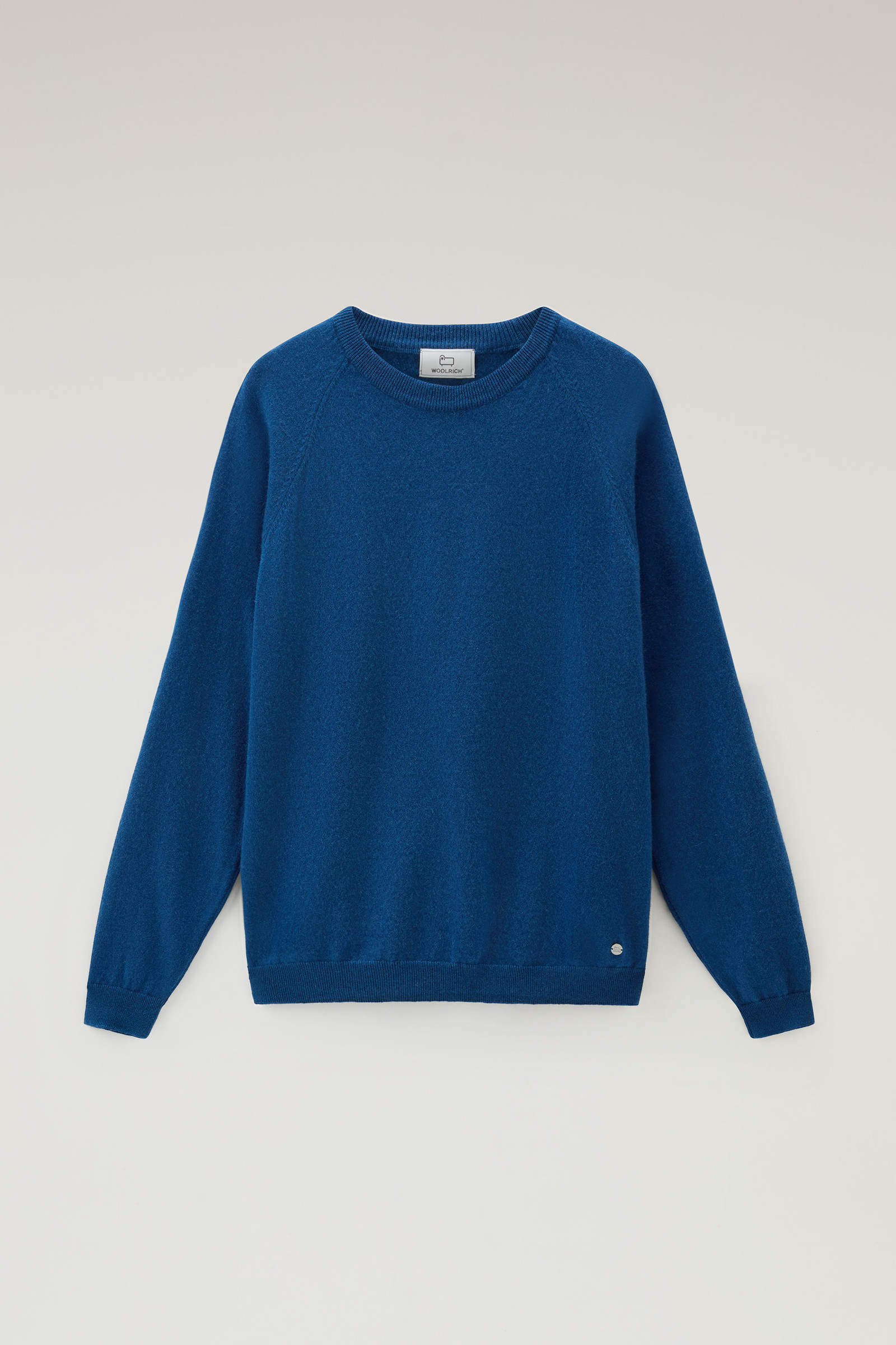 Men's Luxe Crewneck Sweater in Pure Cashmere Blue | Woolrich USA