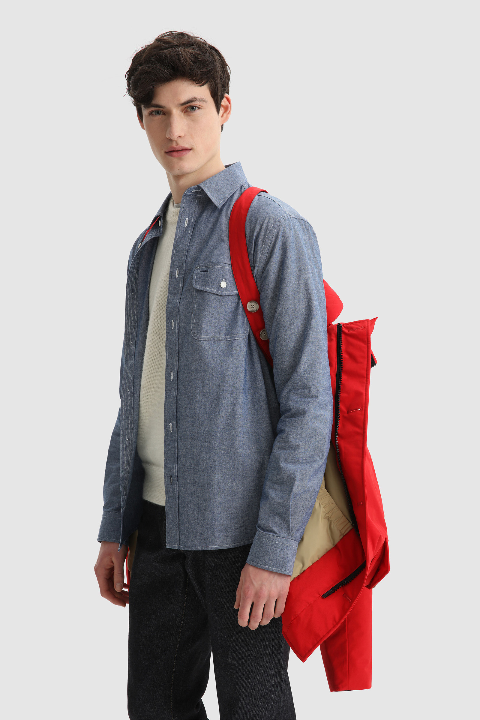 Arctic Anorak met afneembaar bont rood photo 7 | Woolrich
