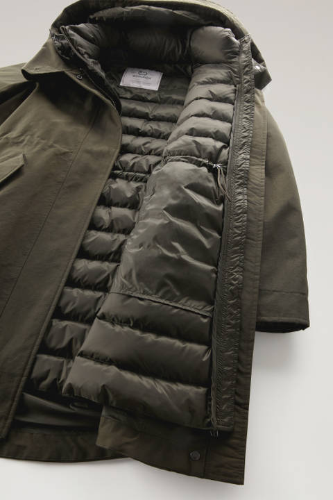 Long Military 3-in-1 Parka in Eco Ramar Green photo 2 | Woolrich