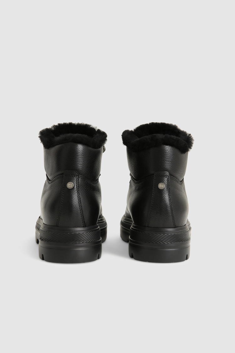 Leather sheepskin Hiking boots