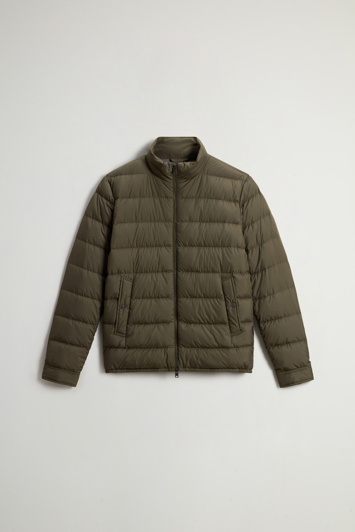 Lightweight Down Jacket in Microfiber Green photo 5 | Woolrich