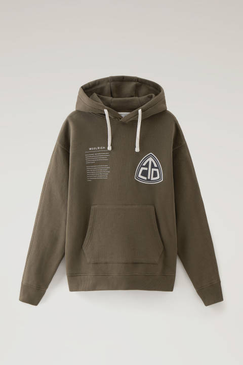 U.S. Trails Hoodie in Pure Cotton Green photo 2 | Woolrich