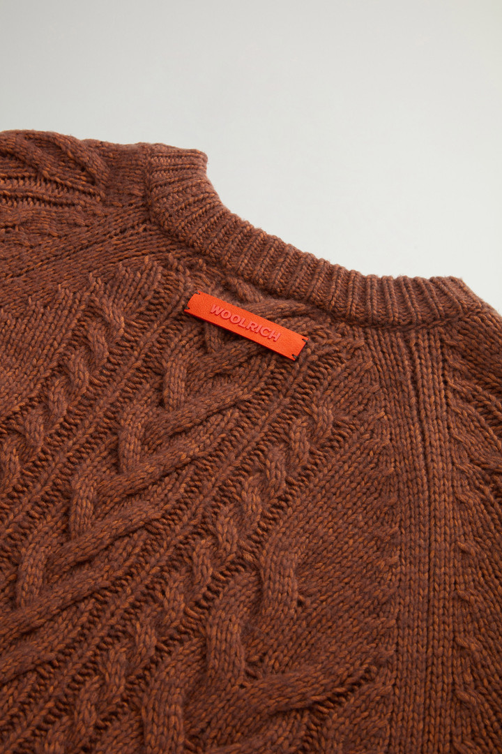 Pullover mit Rundhalsausschnitt aus Baumwoll-Woll-Mischung by Todd Snyder Braun photo 9 | Woolrich