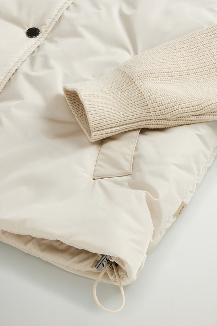Nylon Hybrid Bomber White photo 7 | Woolrich