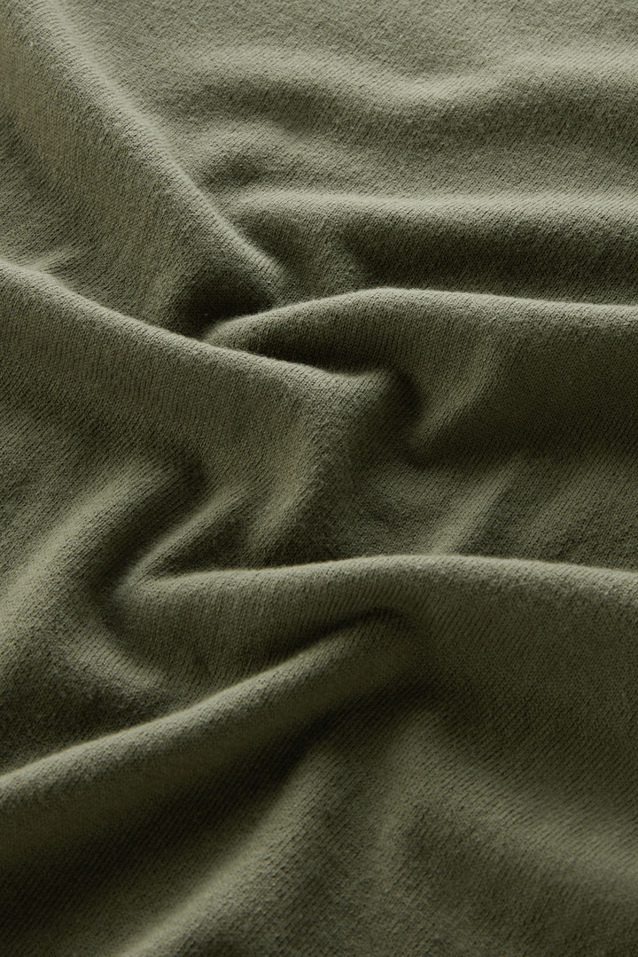 Sweater mit Rundhalsausschnitt aus reiner Baumwolle Grün photo 8 | Woolrich