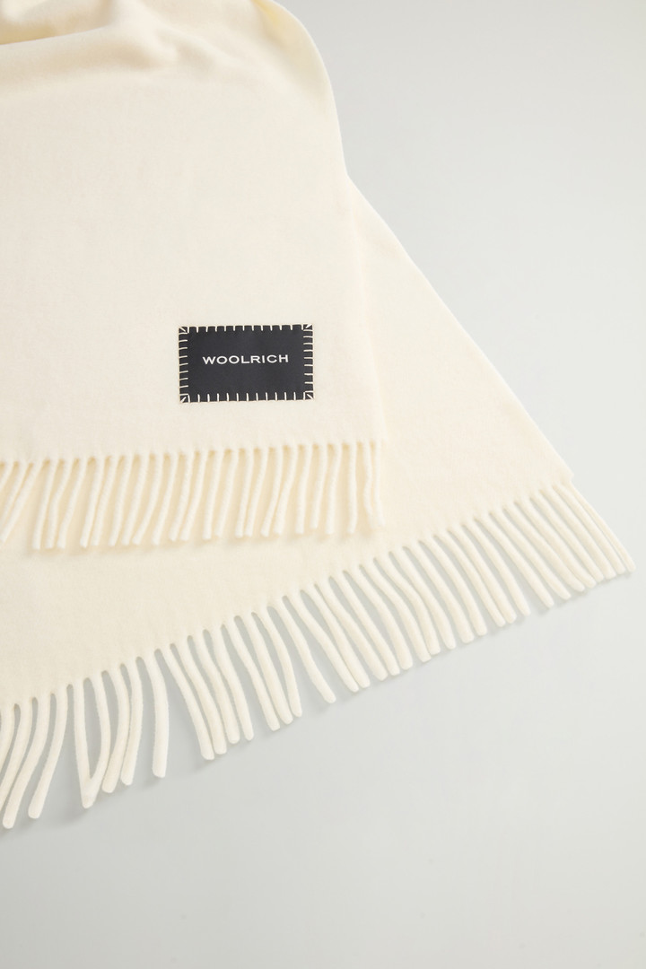 Pure Virgin Wool Scarf White photo 3 | Woolrich