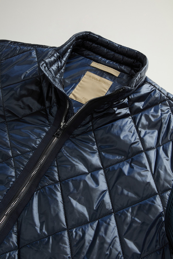 Yarn-Dyed Quilted Nylon Hybrid Jacket Blue photo 6 | Woolrich