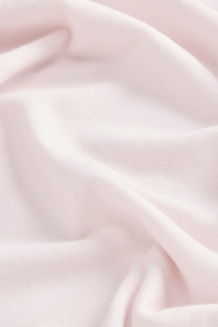 Pullover mit Rundhalsausschnitt aus reiner Baumwolle mit aufgesticktem Logo Rosa photo 7 | Woolrich