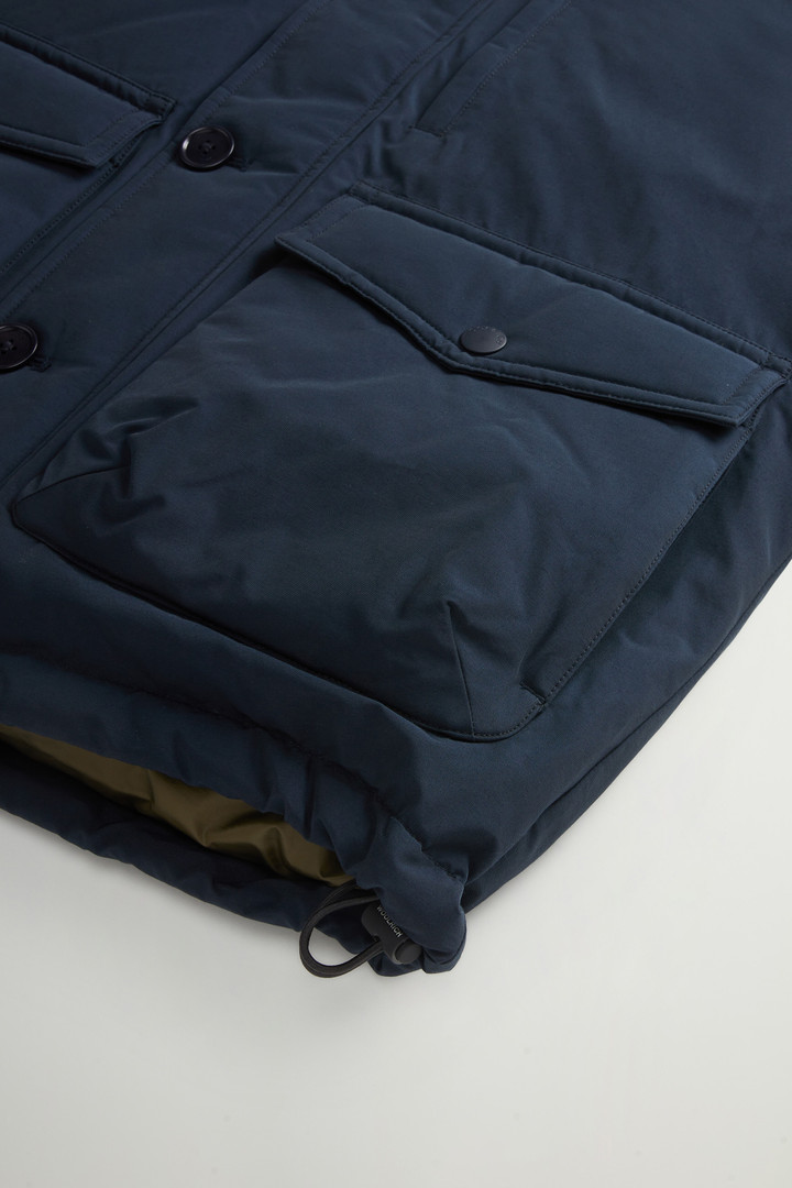 Ramar Cloth Bomber Jacket with Hood Blue photo 11 | Woolrich