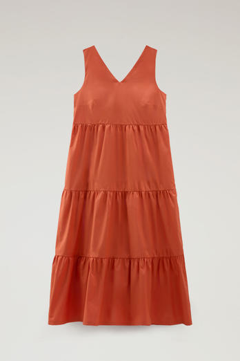 Robe en popeline de pur coton Orange | Woolrich