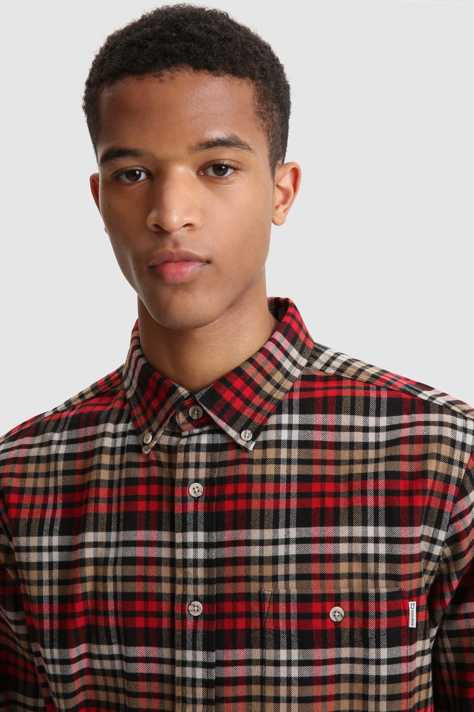 Traditional Cotton Flannel Shirt Red | Woolrich USA