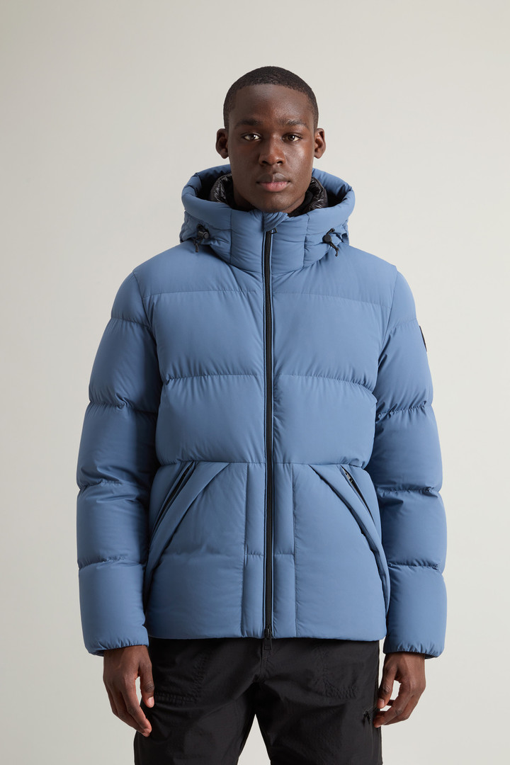 Doudoune Sierra Supreme en nylon elastique Homme bleu Woolrich FR