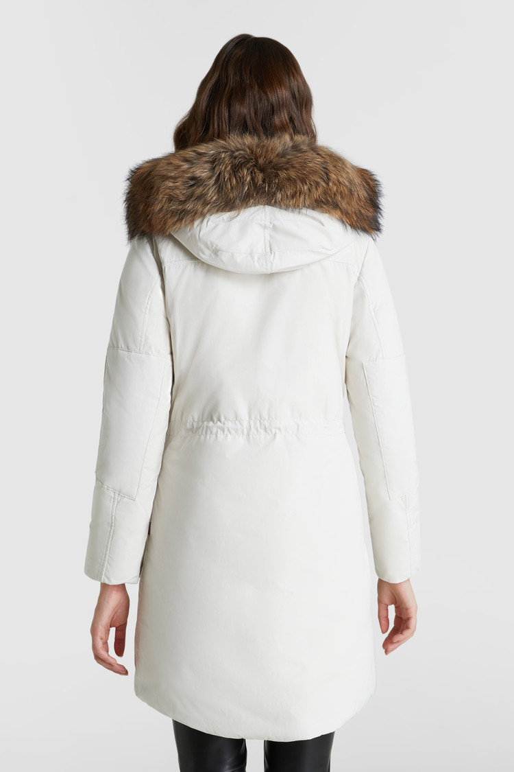 Military Parka with racoon fur