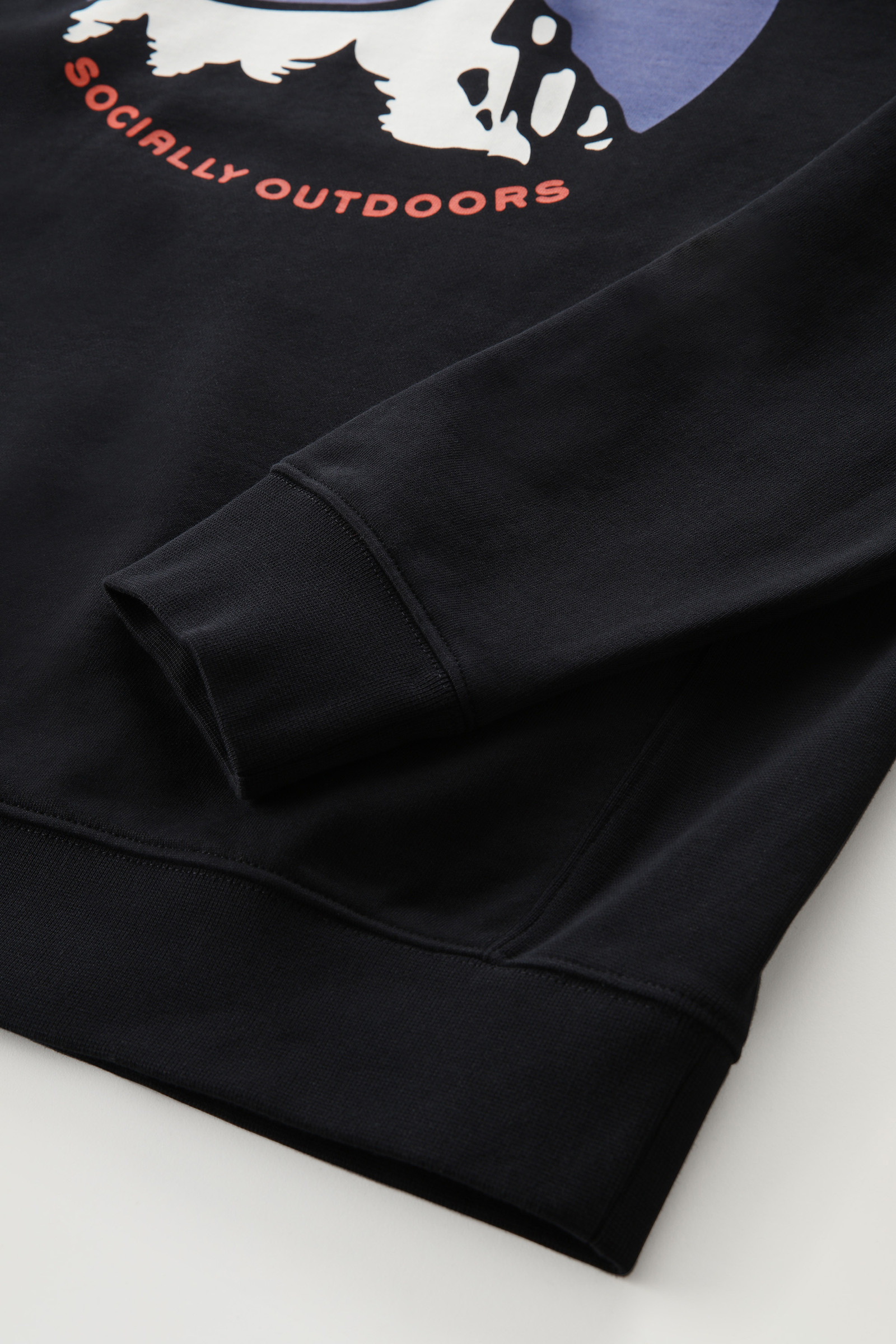 Sweat-shirt Foundation avec capuche noir photo 7 | Woolrich