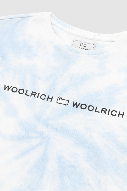 Maglietta da bambina in jersey tie-dye blu photo 2 | Woolrich