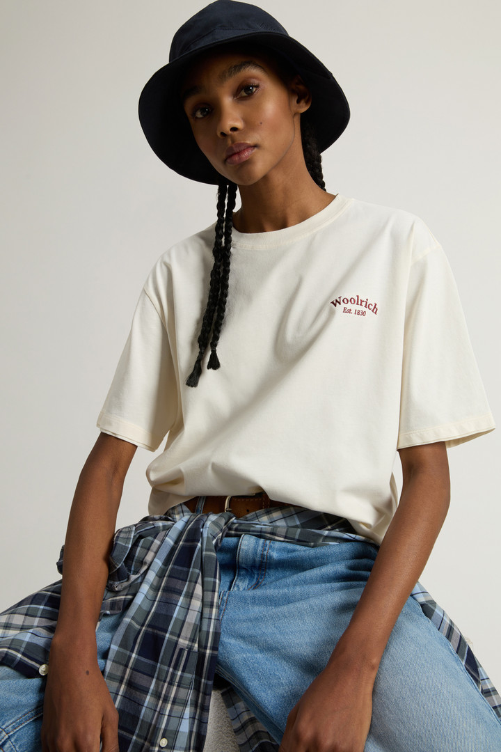 LOGO TEE White photo 4 | Woolrich