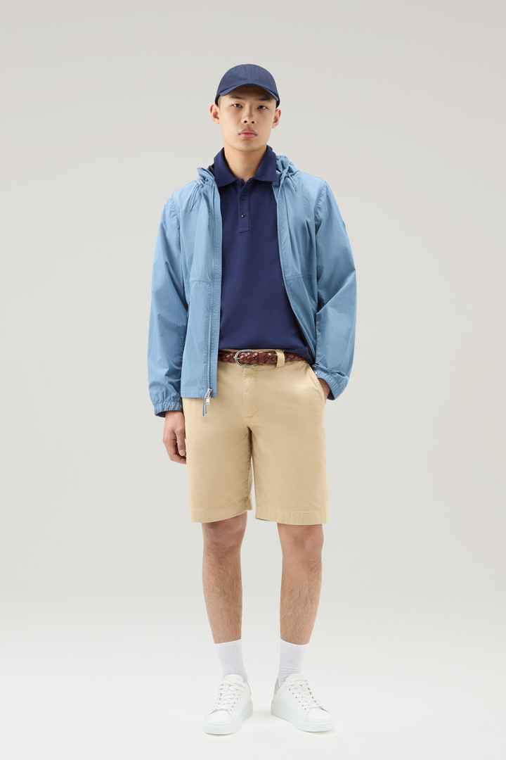 Garment-Dyed Chino Shorts in Stretch Cotton Beige photo 2 | Woolrich