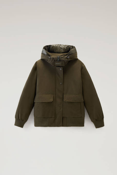 Arctic Bomber in Ramar Cloth Green photo 2 | Woolrich