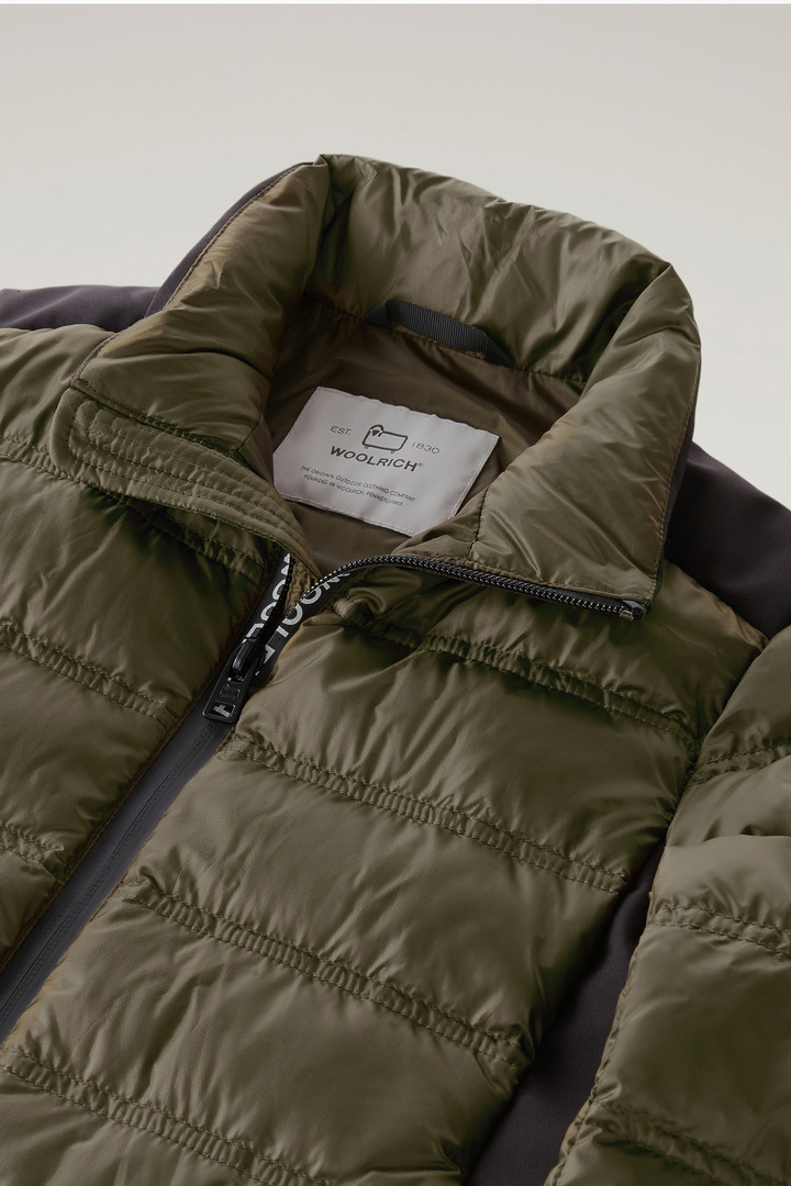 Boys' Bering Down Jacket in Recycled Ripstop Green photo 3 | Woolrich