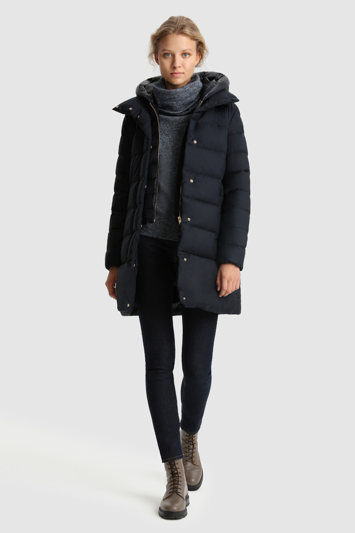 Luxuriöse 2-in-1-Daunenjacke Prescott mit abnehmbarer Kapuze Blau photo 2 | Woolrich
