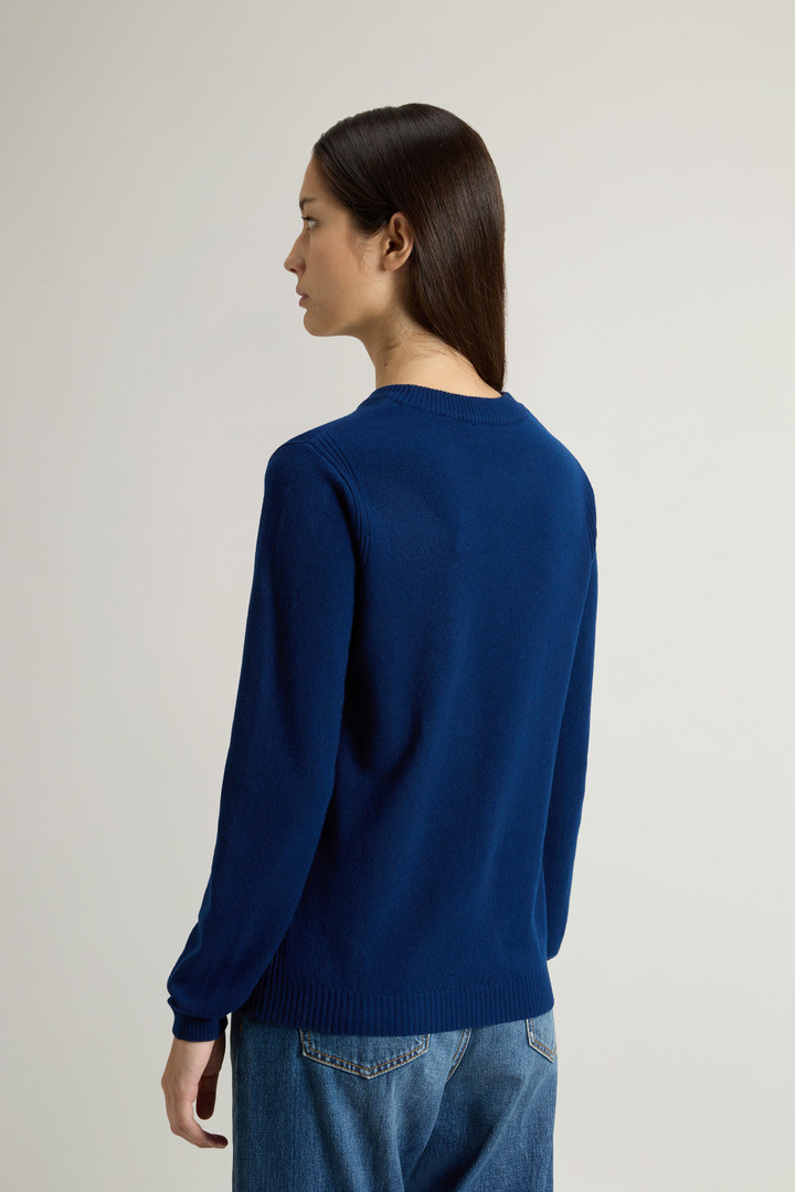 Pure Cashmere Sweater with Boat Neck Blue photo 3 | Woolrich