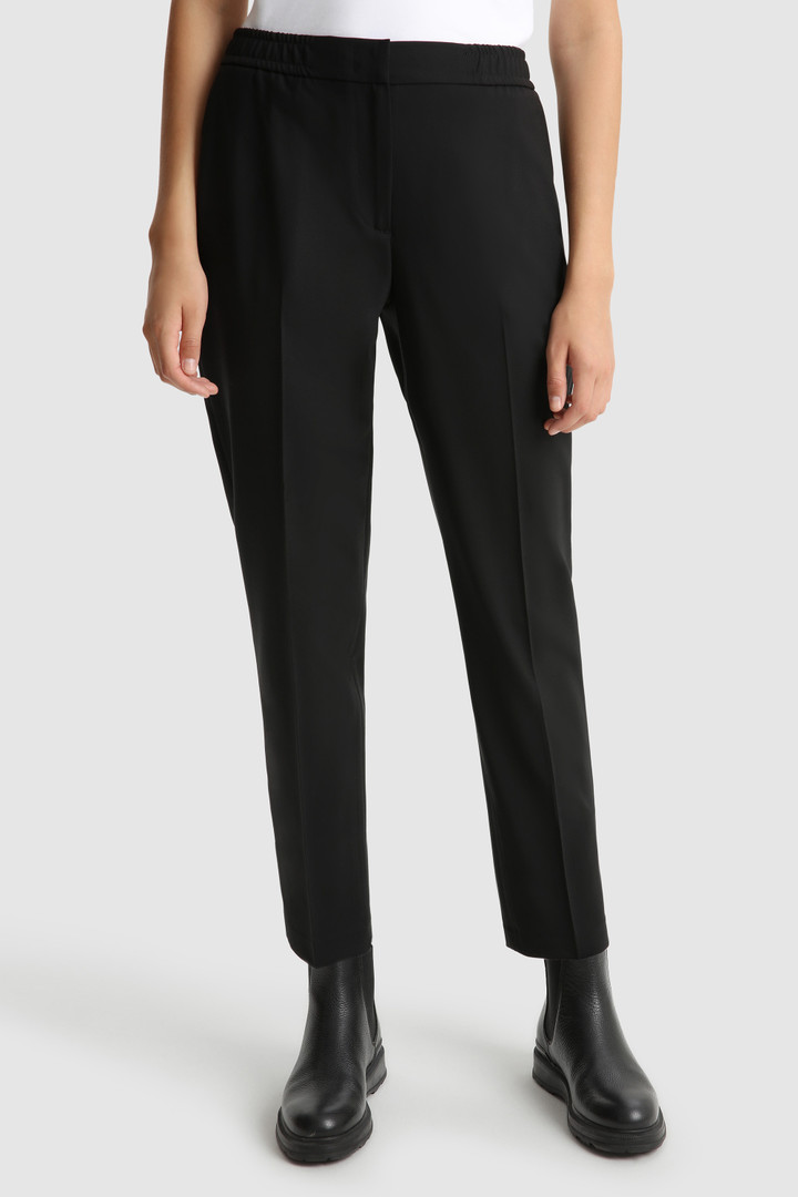 Pantalone stretch in frescolana Merino