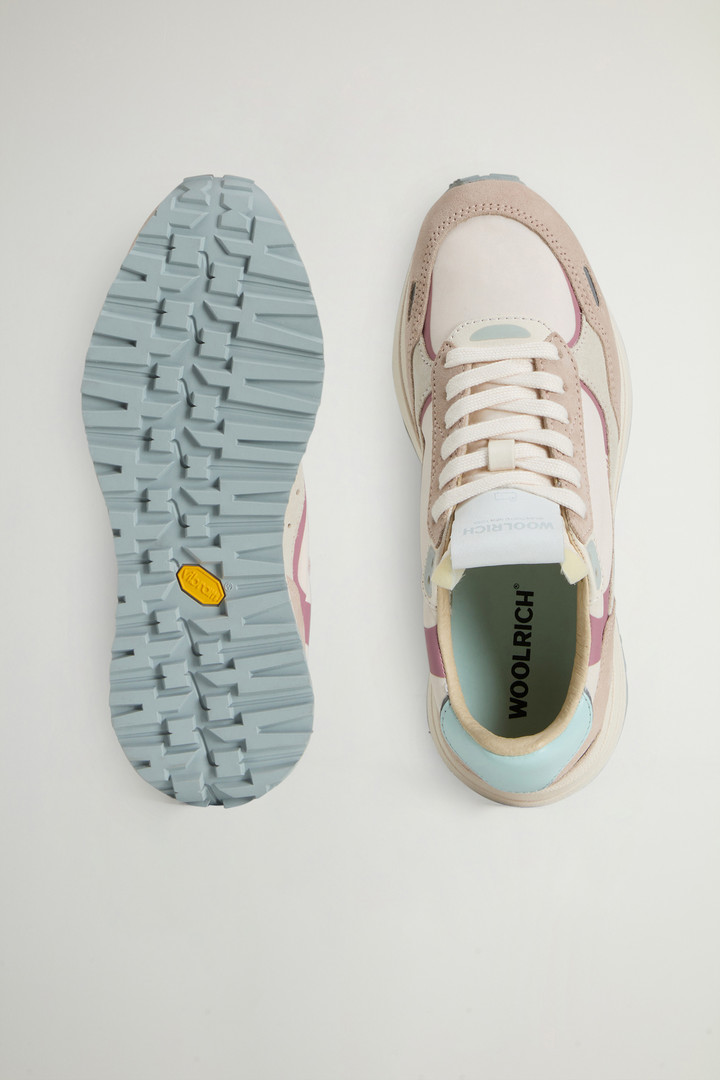 Retro Sneakers in Nylon with Leather and Suede Details Multicolor photo 4 | Woolrich