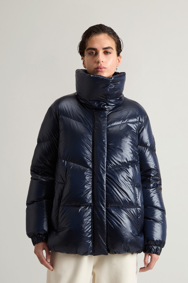 Doudoune Aliquippa en nylon brillant Femme bleu Woolrich BE